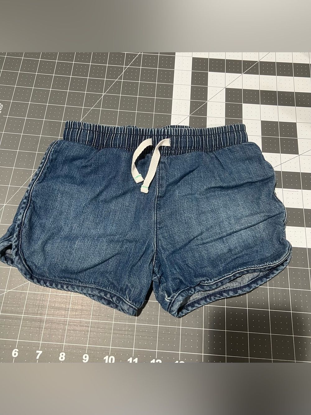 Cat & Jack Indigo Drawstring Denim-Style Shorts